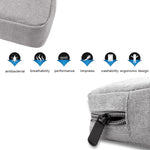 Bolsa de Armazenamento de Viagem Simples e Multifuncional para Dispositivos Digitais, para Telemóveis, Power Bank, Pen Drive, Auriculares, Cabos de Dados, etc., Pequeno: 16*11*5cm, Preto, Rosa, Cinzento, DY01 16x11x5cm