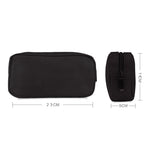 Bolsa de Armazenamento de Viagem Simples e Multifuncional para Dispositivos Digitais, para Telemóveis, Power Bank, Pen Drive, Auriculares, Cabos de Dados, etc., Pequeno: 16*11*5cm, Preto, Rosa, Cinzento, DY01 16x11x5cm