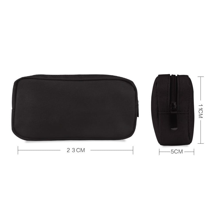 Bolsa de Armazenamento de Viagem Simples e Multifuncional para Dispositivos Digitais, para Telemóveis, Power Bank, Pen Drive, Auriculares, Cabos de Dados, etc., Pequeno: 16*11*5cm, Preto, Rosa, Cinzento, DY01 16x11x5cm