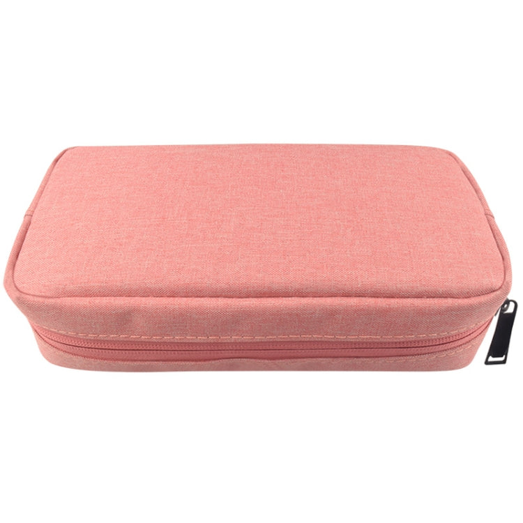 Bolsa de Armazenamento de Viagem Simples e Multifuncional para Dispositivos Digitais, para Telemóveis, Power Bank, Pen Drive, Auriculares, Cabos de Dados, etc., Pequeno: 16*11*5cm, Preto, Rosa, Cinzento, DY01 16x11x5cm