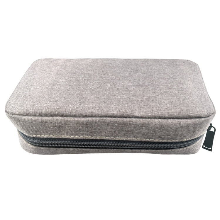 Bolsa de Armazenamento de Viagem Simples e Multifuncional para Dispositivos Digitais, para Telemóveis, Power Bank, Pen Drive, Auriculares, Cabos de Dados, etc., Pequeno: 16*11*5cm, Preto, Rosa, Cinzento, DY01 16x11x5cm