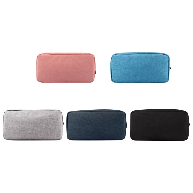 Bolsa de Armazenamento de Viagem Simples e Multifuncional para Dispositivos Digitais, para Telemóveis, Power Bank, Pen Drive, Auriculares, Cabos de Dados, etc., Pequeno: 16*11*5cm, Preto, Rosa, Cinzento, DY01 16x11x5cm