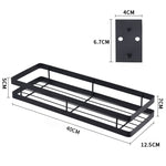 Suporte de Parede para Temperos de Cozinha Sem Perfuração 40cm, 40cm