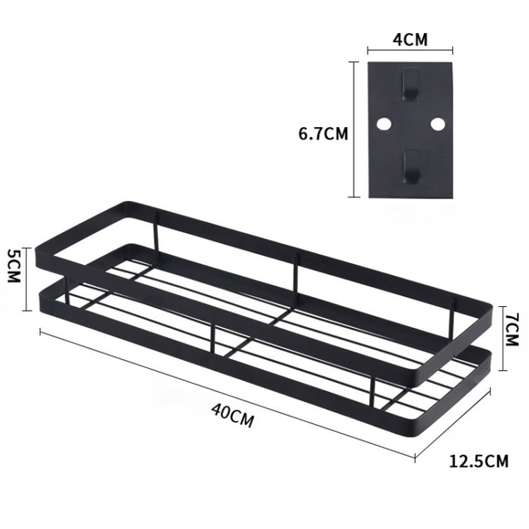 Suporte de Parede para Temperos de Cozinha Sem Perfuração 40cm, 40cm