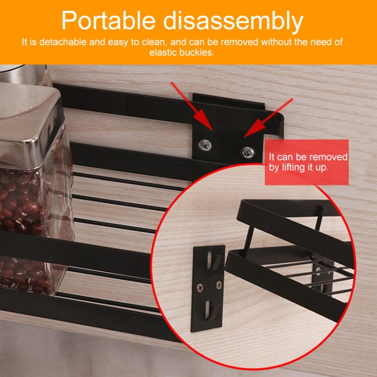 Suporte de Parede para Temperos de Cozinha Sem Perfuração 40cm, 40cm