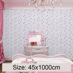 Papel de Parede Adesivo Decorativo Criativo 3D Pedra Tijolo Flor de Cerejeira em Pó para Quarto e Sala, Resistente à Água, Rolo de Papel de Parede, Tamanho: 45 x 1000cm, Flor de Cerejeira em Pó