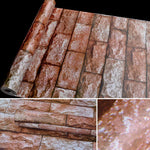 Papel de Parede Adesivo Decorativo Criativo 3D Pedra Tijolo Qi Yunshi para Quarto e Sala, Resistente à Água, Rolo de Papel de Parede, Tamanho: 45 x 1000cm, Qi Yunshi