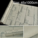Papel de parede autocolante decorativo criativo 3D de pedra Qingyun para quarto e sala, papel de parede impermeável em rolo, tamanho: 45 x 1000cm, Pedra Qingyun