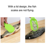 2 Unidades Raspador de Peixe Essencial de Cozinha Faca para Escamar Peixe com Tampa, 20x5,2cm Rosa, 20x5,2cm Verde, 20x5,2cm Azul