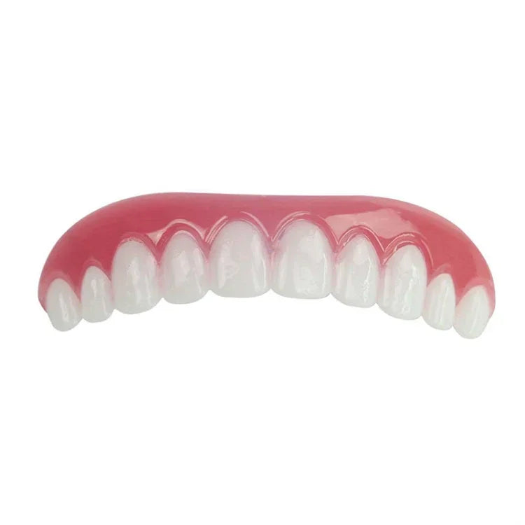 Aparelho de Clareamento Simulado em Silicone, Confortável e Flexível, Dentes Curvos, Ferramentas de Beleza para Dentaduras, Comprimento: 7cm