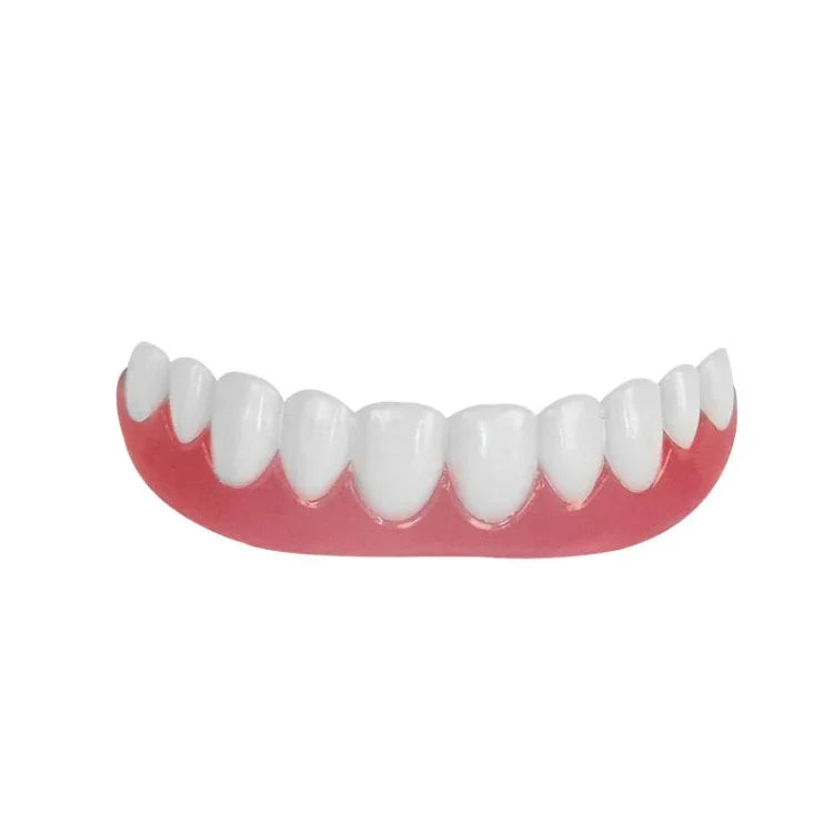 Aparelho de Clareamento Simulado em Silicone, Confortável e Flexível, Dentes Curvos, Ferramentas de Beleza para Dentaduras, Comprimento: 7cm
