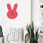 Relógio de Parede Decorativo Criativo para Sala de Estar com Padrão de Coelho