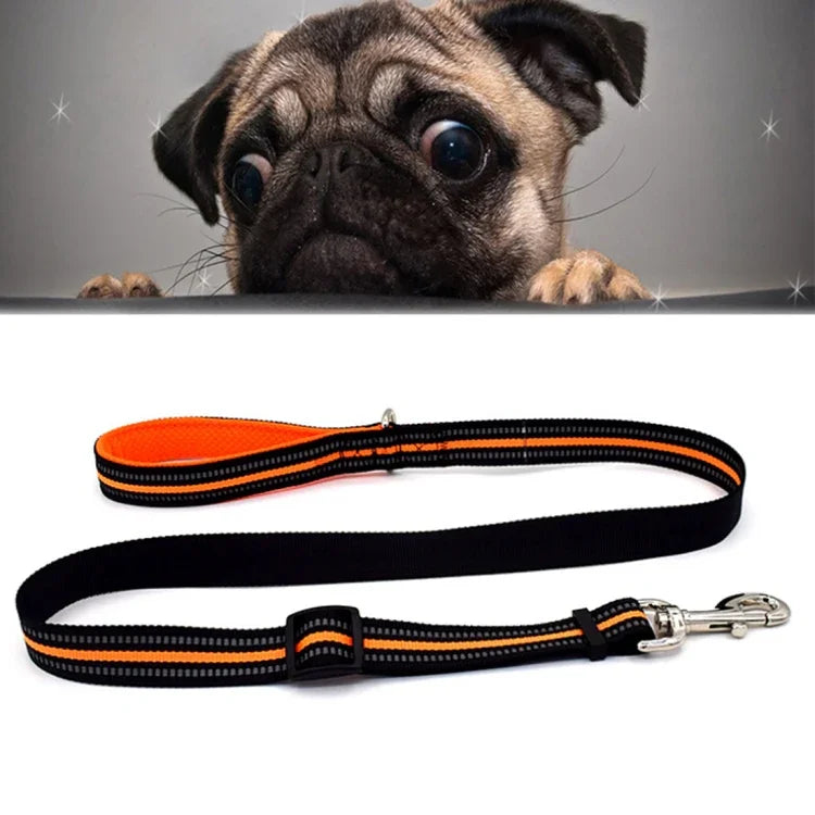 Trela de Tração para Cães em Nylon Reflector, Respirável e Portátil, Tamanho: M, Intervalo Ajustável: 2.5*(100-140cm), Tamanho: M, Intervalo Ajustável: 2.5*(100-140cm)