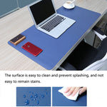 Tapete de Mesa para Teclado e Rato em Pele PU Dupla Face Multifuncional para Escritório, Tamanho: 80 x 40cm