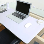 Multifunction Business Double Sided PU Leather Mouse Pad Keyboard Pad Table Mat Computer Desk Mat, Size: 90 x 45cm, Size: 90 x 45cm(Black Red), Size: 90 x 45cm, Size: 90 x 45cm(Green + Silver), Size: 90 x 45cm(Blue + Yellow), Size: 90 x 45cm(Silver Grey)