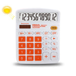 Calculadora de Secretária OSALO OS-837VC com 12 Dígitos, Colorida, Energia Solar e Dupla Alimentação