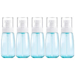 5 PCS Frascos de Plástico para Viagem, à Prova de Fugas, Acessórios Portáteis para Viagem, Frascos Pequenos, 60ml, 60ml