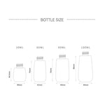 5 PCS Frascos de Plástico para Viagem, à Prova de Fugas, Acessórios Portáteis para Viagem, Frascos Pequenos, 60ml, 60ml