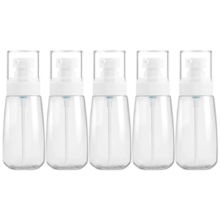 5 PCS Frascos de Plástico para Viagem, à Prova de Fugas, Acessórios Portáteis para Viagem, Frascos Pequenos, 60ml, 60ml