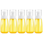 5 PCS Frascos de Plástico para Viagem, à Prova de Fugas, Acessórios Portáteis para Viagem, Frascos Pequenos, 60ml, 60ml