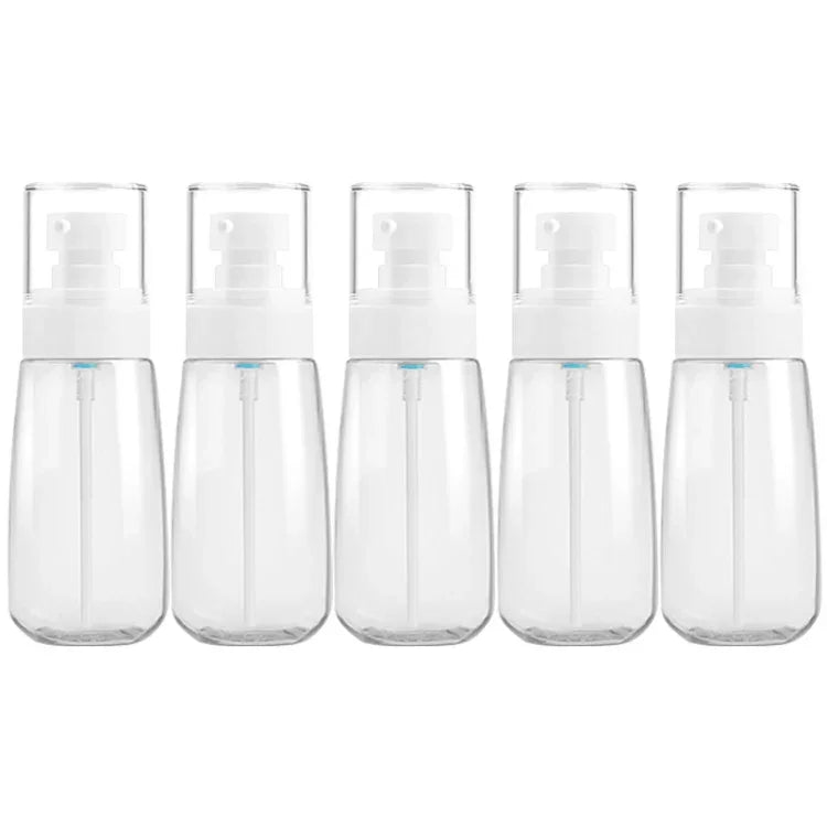 5 PCS Frascos de Plástico para Viagem à Prova de Fugas, Acessórios Portáteis para Viagem, Frascos Pequenos, 80ml, 80ml