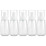 5 PCS Frascos de Plástico para Viagem à Prova de Fugas, Acessórios Portáteis para Viagem, Frascos Pequenos, 80ml, 80ml