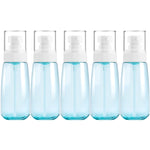 5 PCS Frascos de Plástico para Viagem à Prova de Fugas, Acessórios Portáteis para Viagem, Frascos Pequenos, 100ml, 100ml