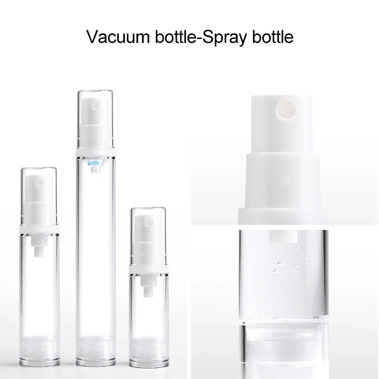 5 PCS Frascos Portáteis de Bomba a Vácuo Airless para Perfume com Névoa Fina, 10ml, 10ml