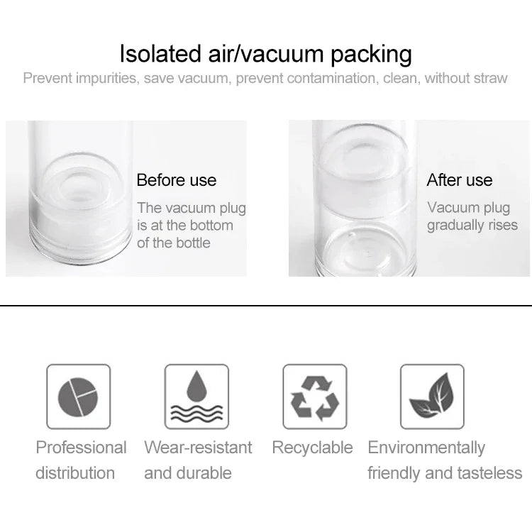 5 PCS Frascos Portáteis de Bomba a Vácuo Airless para Perfume com Névoa Fina, 10ml, 10ml