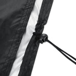 Capa Protetora Impermeável Anti-UV e Anti-Pó em Tecido Oxford 210D para Mesa e Cadeiras Dobráveis, Capa para Conjunto de Mobiliário de Exterior, Tamanho: 213*132*74cm (Preto), Tamanho: 213*132*74cm