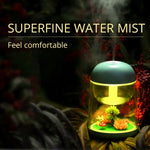 Humidificador de ar aromaterapia portátil mini micro Imycoo WT602 2W com design paisagístico USB, luz LED colorida, capacidade do depósito de água: 180ml, DC 5V