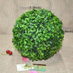 Bola Topiária de Planta Artificial Aglaia Odorata Decoração para Casamento Evento Casa Exterior Ornamento Suspenso, Diâmetro: 8,7 polegadas, 8,7 polegadas