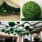 Bola Topiária de Planta Artificial Aglaia Odorata Decoração para Casamento Evento Casa Exterior Ornamento Suspenso, Diâmetro: 8,7 polegadas, 8,7 polegadas