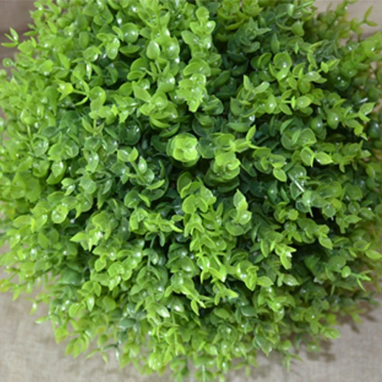 Bola Topiária de Planta Artificial de Eucalipto Verde Decoração para Casamento Evento Casa Exterior Ornamento Suspenso, Diâmetro: 13,4 polegadas, 13,4 polegadas