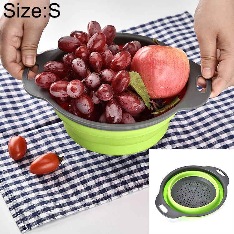 Cesto organizador criativo dobrável para armazenamento de legumes e frutas, S, Tamanho: 24,5*20*9cm, Tamanho: S