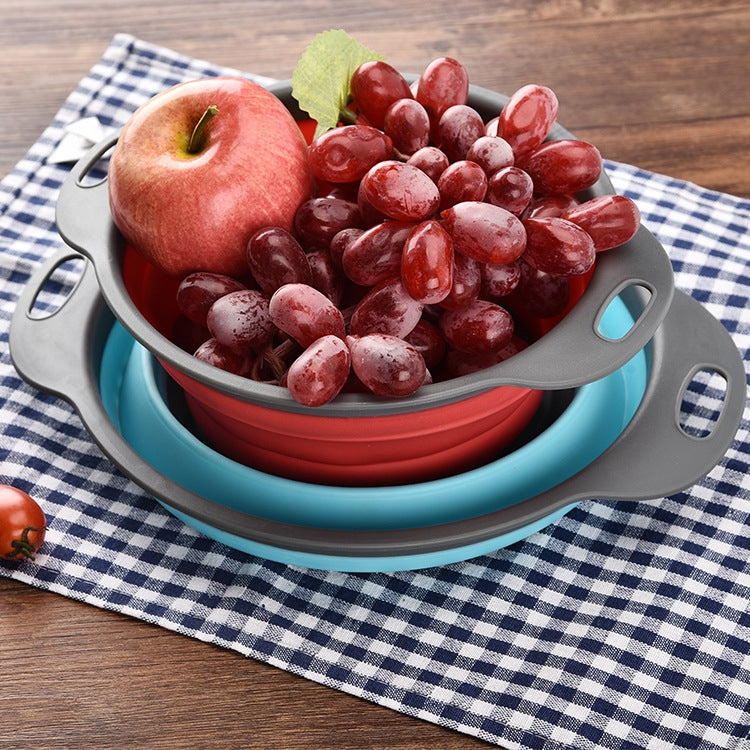 Cesto organizador criativo dobrável para armazenamento de legumes e frutas, S, Tamanho: 24,5*20*9cm, Tamanho: S