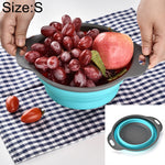 Cesto organizador criativo dobrável para armazenamento de legumes e frutas, S, Tamanho: 24,5*20*9cm, Tamanho: S