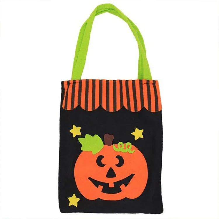 Saco Quadrado Criativo para Doces de Halloween em Estilo Cartoon para Crianças, Entrega de Estilo Aleatório, Saco para Doces Cartoon