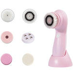 Instrumento de Beleza Facial de Limpeza Eletrónica USB 1.2W, Escova de Limpeza Facial para Poros, Nariz e Cravos, 6 em 1
