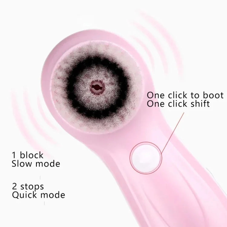 Instrumento de Beleza Facial de Limpeza Eletrónica USB 1.2W, Escova de Limpeza Facial para Poros, Nariz e Cravos, 6 em 1