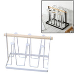 Iron Kitchen Cup Holder Drain Shelf