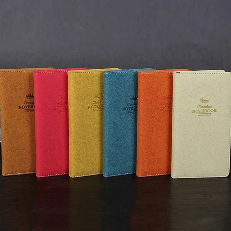 Caderno com Capa Suave de Couro A5100, 5100 Páginas, Caderno com Capa Suave de Couro, Bloco de Notas de Bolso