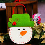 Saco de Presente de Natal Criativo em Estilo Cartoon, Novo, Sacos de Mão para Presentes de Maçã em Tecido Não Tecido