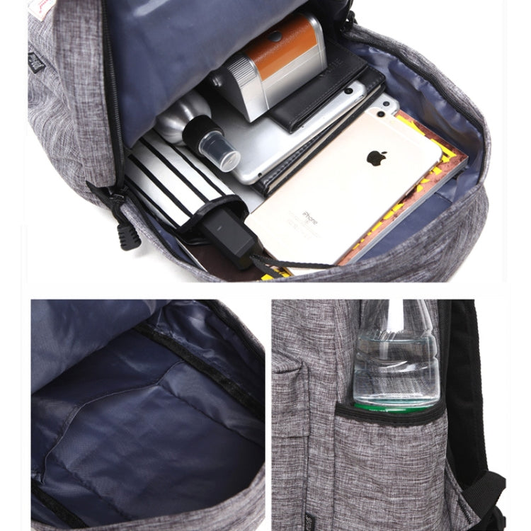 Mochila de Ombro Universal Multifuncional em Lona para Computador Portátil para Estudantes de 13-15 polegadas, Tamanho: 36x25x10cm