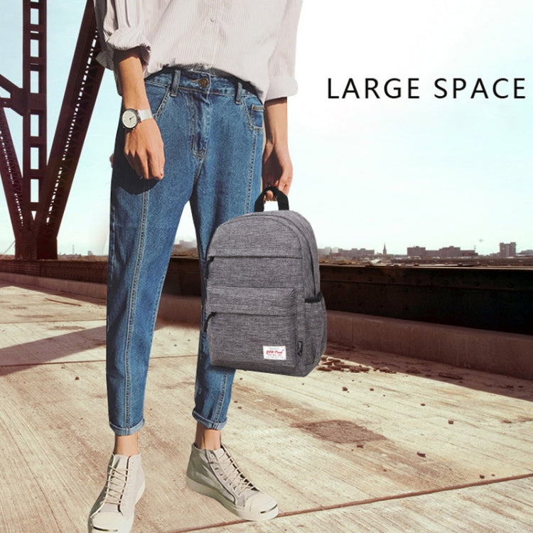 Mochila de Ombro Universal Multifuncional em Lona para Computador Portátil para Estudantes de 13-15 polegadas, Tamanho: 36x25x10cm