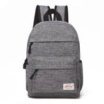 Mochila de Ombro Universal Multifuncional em Lona para Computador Portátil para Estudantes de 13-15 polegadas, Tamanho: 36x25x10cm
