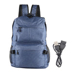 Mochila de Ombro Universal Multifuncional em Lona para Computador Portátil para Estudantes de 13-15 polegadas, Tamanho: 36x25x10cm