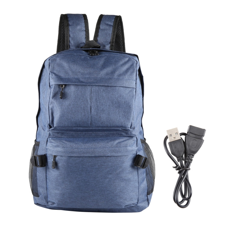 Mochila de Ombro Universal Multifuncional em Lona para Computador Portátil para Estudantes de 13-15 polegadas, Tamanho: 36x25x10cm