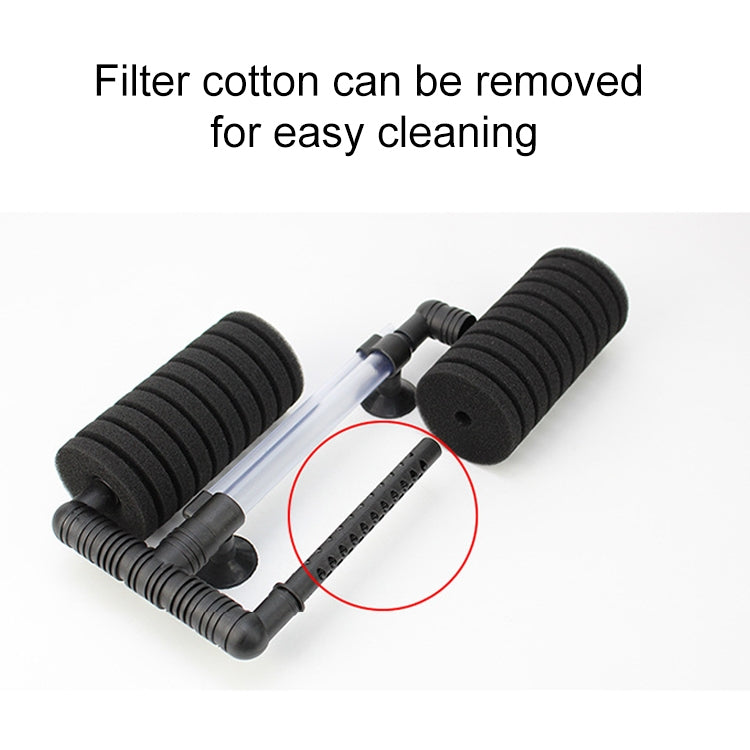 Filtro de Algodão Bioquímico Pneumático Mini de Dupla Cabeça para Aquário Montado na Parede, HC7149A, HC7149B, HC7149C, HC7149D