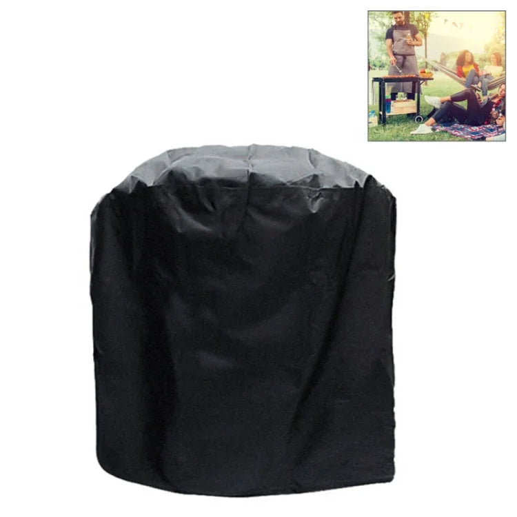 Saco protetor circular para churrasco à prova de água, poeira e UV exterior em tecido Oxford 210D, para grelhador a carvão, Tamanho: 58x77cm, Tamanho: 58x77cm